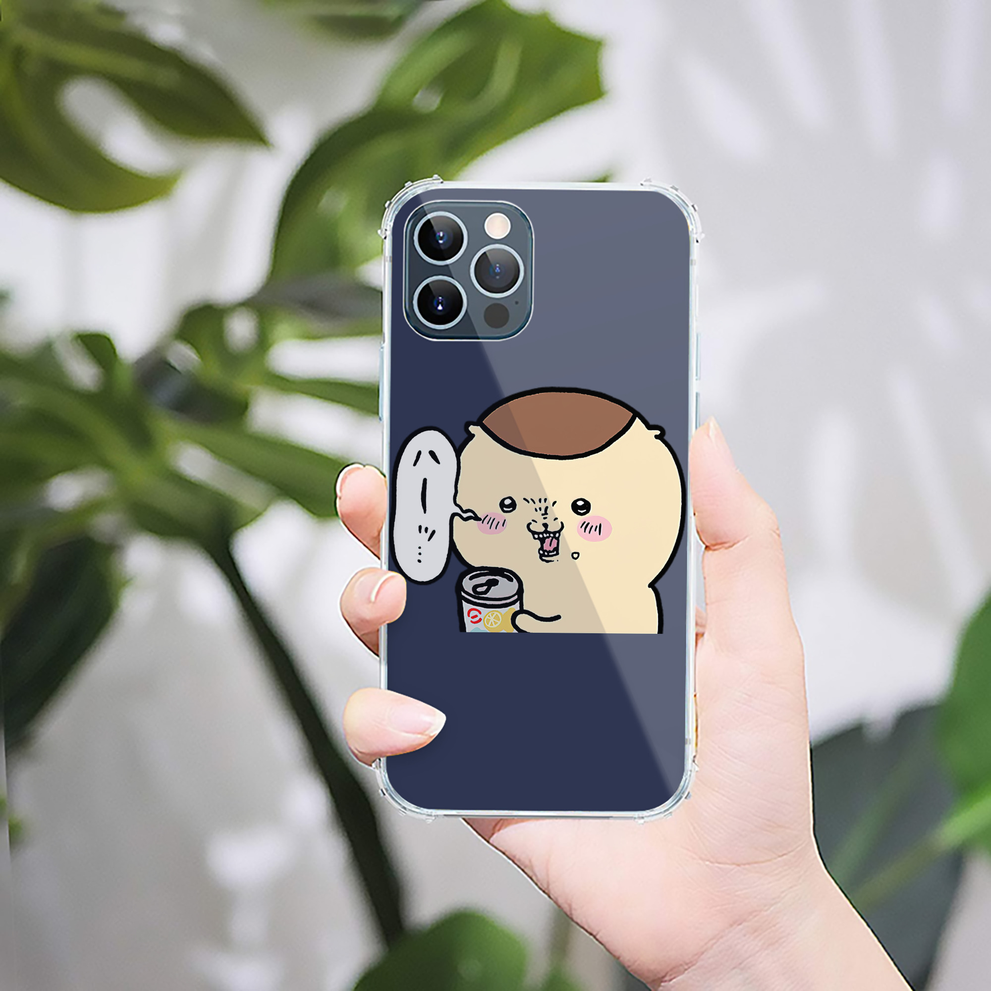 （画像用） ちいかわ くりまんじゅう Chii-kawa kuri manjū 【iPhone 12シリーズ対応】透明スマホケース（クリアソフトケース）